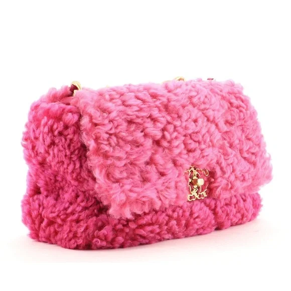 Chanel 19 Flap Bag Sherling Medium Pink - Picture 2 of 8
